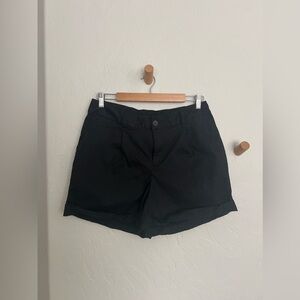 NWOT A New Day pleated black high waist shorts with rolled hem size large